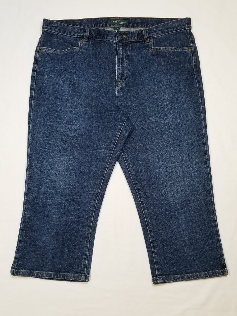 LRL LAUREN JEANS CO. Ralph Lauren Classic Midcalf Capri Jeans 6858E1M